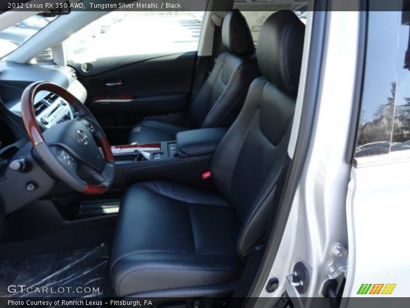 Tungsten Silver Metallic / Black 2012 Lexus RX 350 AWD