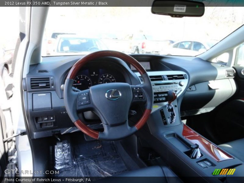 Tungsten Silver Metallic / Black 2012 Lexus RX 350 AWD