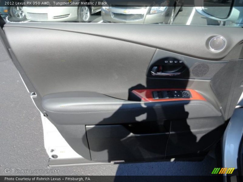 Tungsten Silver Metallic / Black 2012 Lexus RX 350 AWD