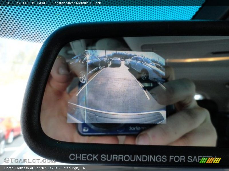 Tungsten Silver Metallic / Black 2012 Lexus RX 350 AWD
