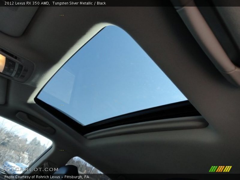 Tungsten Silver Metallic / Black 2012 Lexus RX 350 AWD