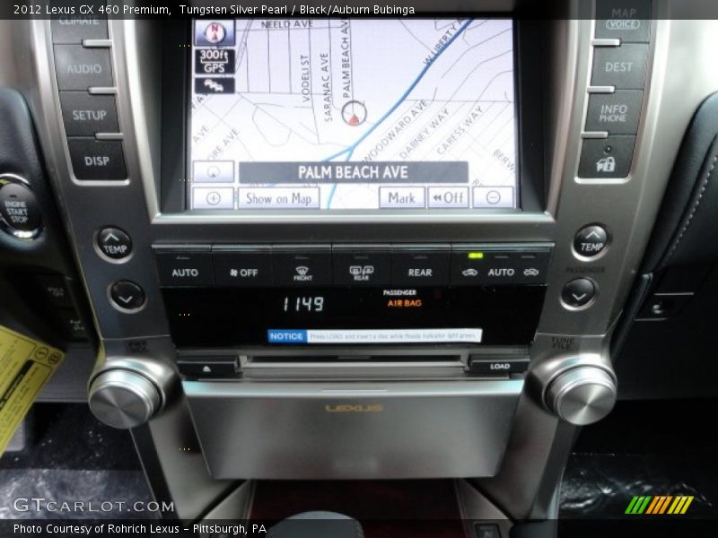 Tungsten Silver Pearl / Black/Auburn Bubinga 2012 Lexus GX 460 Premium