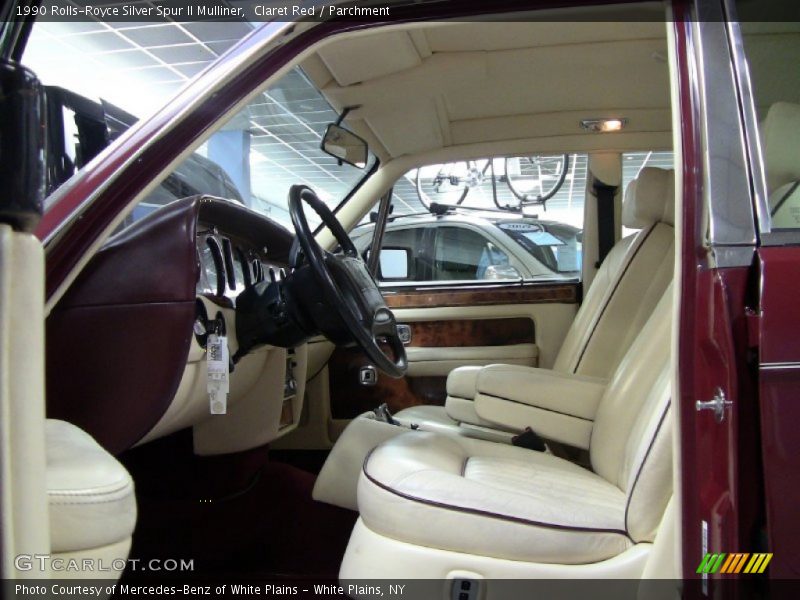 Claret Red / Parchment 1990 Rolls-Royce Silver Spur II Mulliner