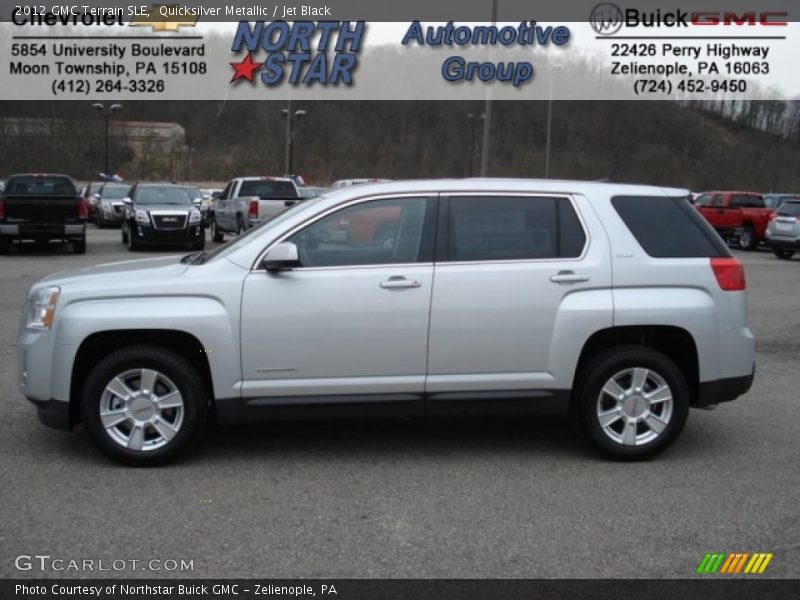 Quicksilver Metallic / Jet Black 2012 GMC Terrain SLE