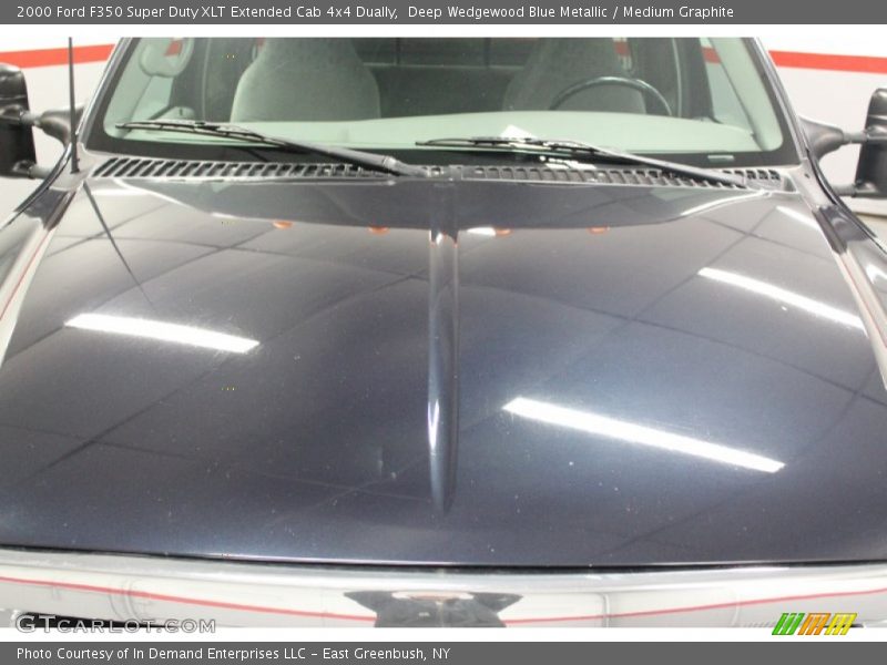 Deep Wedgewood Blue Metallic / Medium Graphite 2000 Ford F350 Super Duty XLT Extended Cab 4x4 Dually
