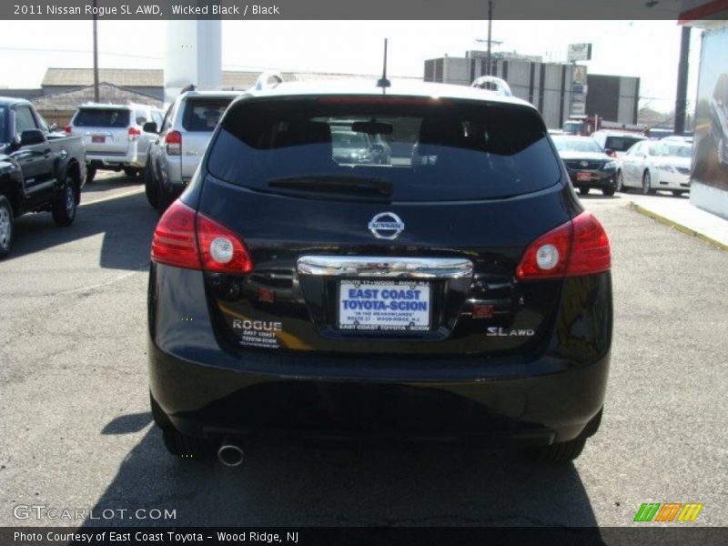 Wicked Black / Black 2011 Nissan Rogue SL AWD