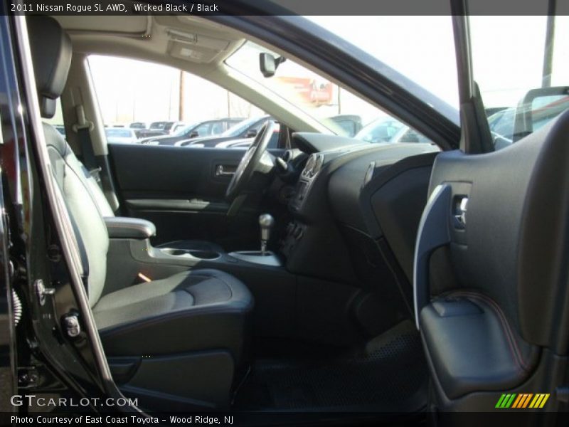 Wicked Black / Black 2011 Nissan Rogue SL AWD