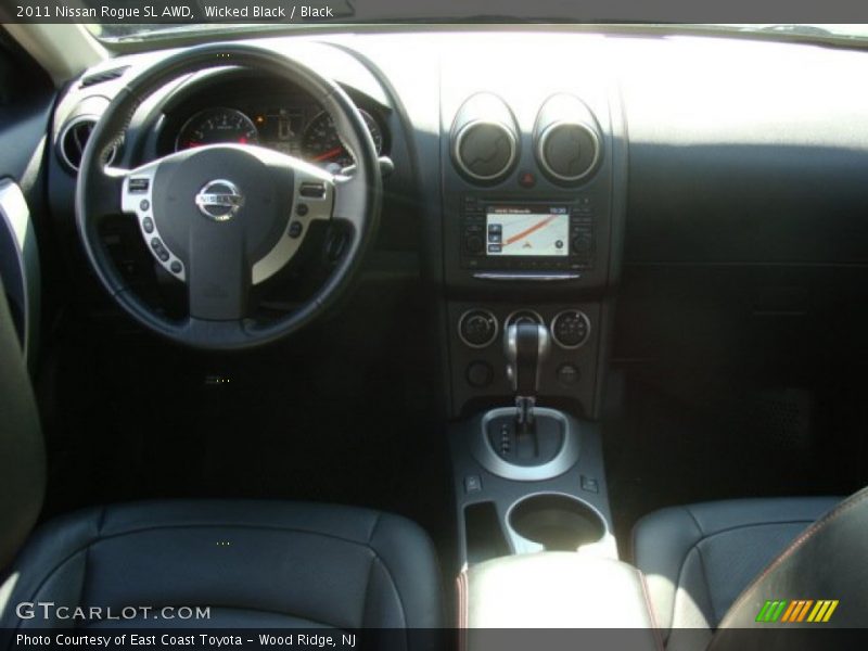 Wicked Black / Black 2011 Nissan Rogue SL AWD
