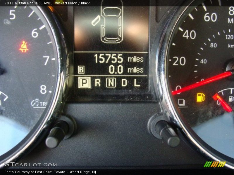 Wicked Black / Black 2011 Nissan Rogue SL AWD