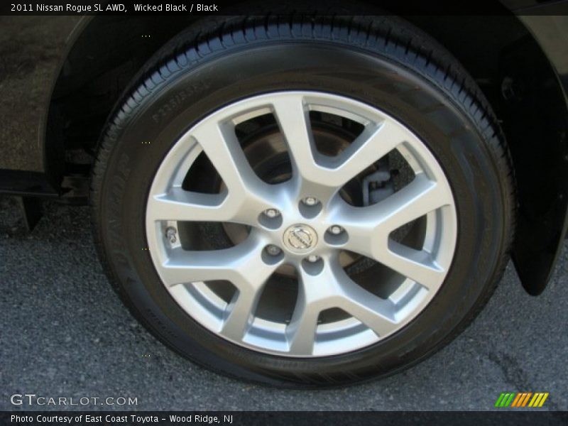 Wicked Black / Black 2011 Nissan Rogue SL AWD