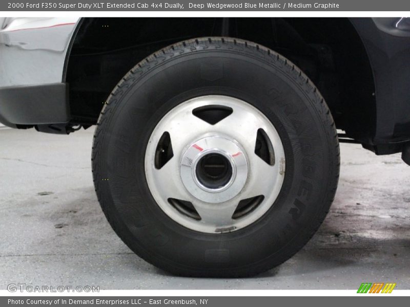 Deep Wedgewood Blue Metallic / Medium Graphite 2000 Ford F350 Super Duty XLT Extended Cab 4x4 Dually