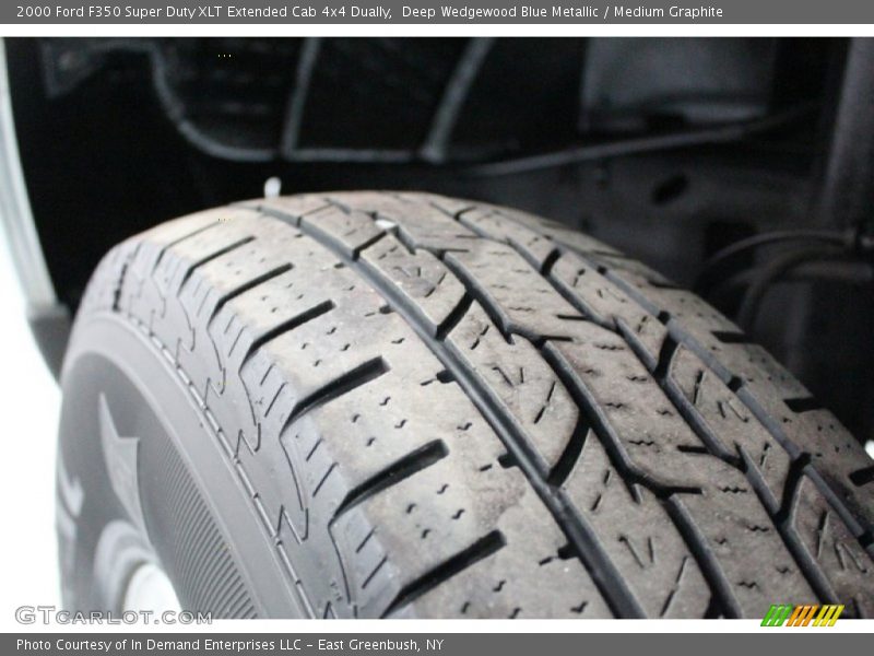 Deep Wedgewood Blue Metallic / Medium Graphite 2000 Ford F350 Super Duty XLT Extended Cab 4x4 Dually