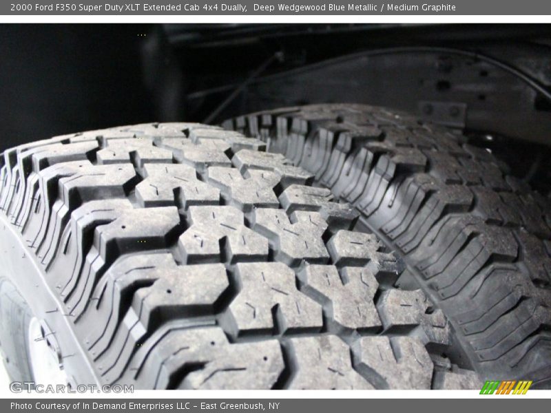 Deep Wedgewood Blue Metallic / Medium Graphite 2000 Ford F350 Super Duty XLT Extended Cab 4x4 Dually