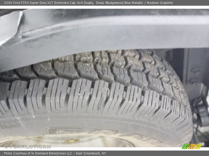 Deep Wedgewood Blue Metallic / Medium Graphite 2000 Ford F350 Super Duty XLT Extended Cab 4x4 Dually