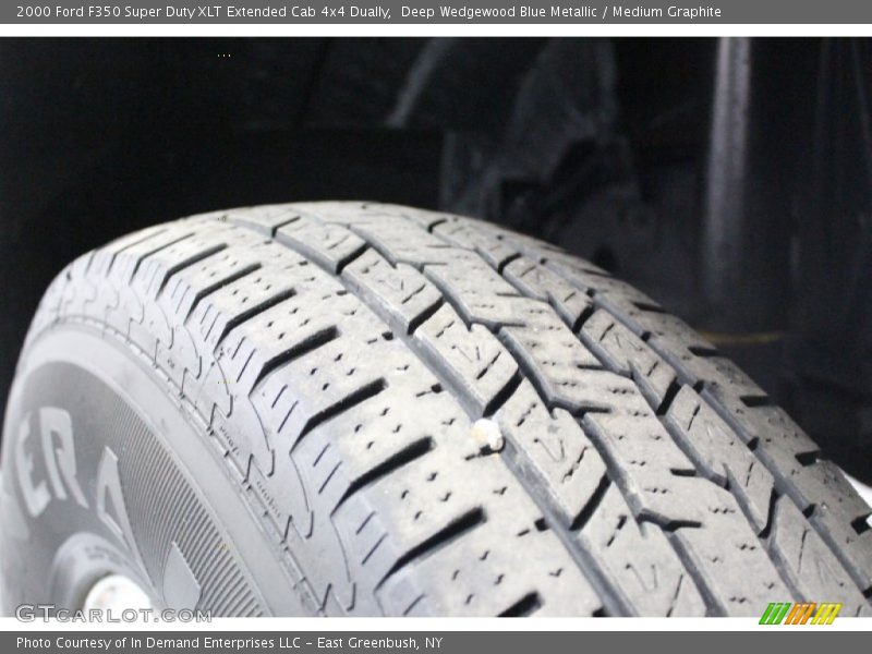 Deep Wedgewood Blue Metallic / Medium Graphite 2000 Ford F350 Super Duty XLT Extended Cab 4x4 Dually