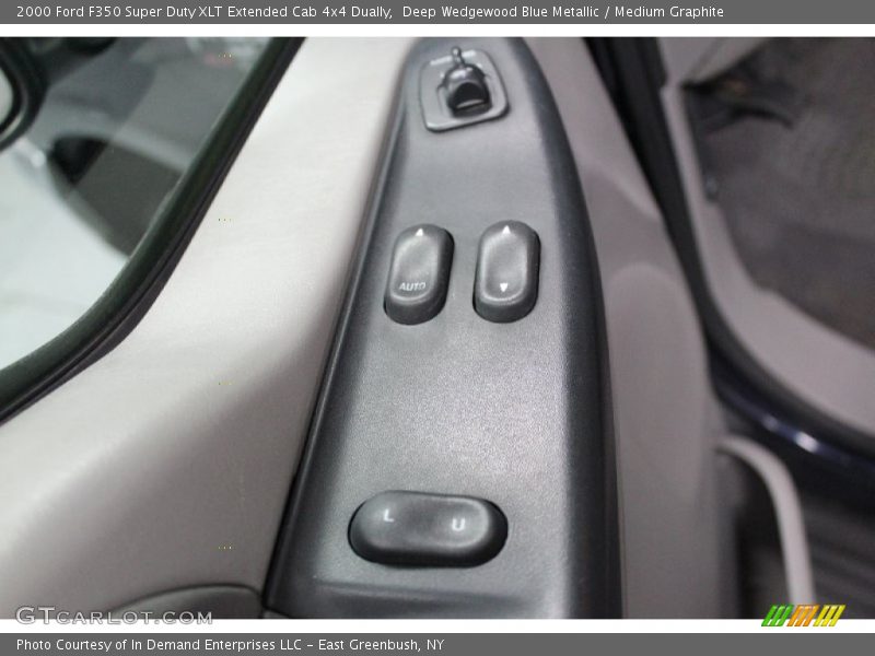 Deep Wedgewood Blue Metallic / Medium Graphite 2000 Ford F350 Super Duty XLT Extended Cab 4x4 Dually