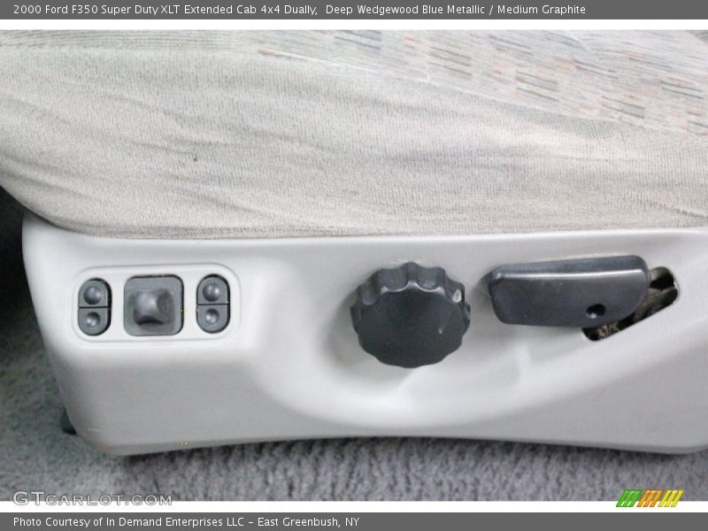 Deep Wedgewood Blue Metallic / Medium Graphite 2000 Ford F350 Super Duty XLT Extended Cab 4x4 Dually