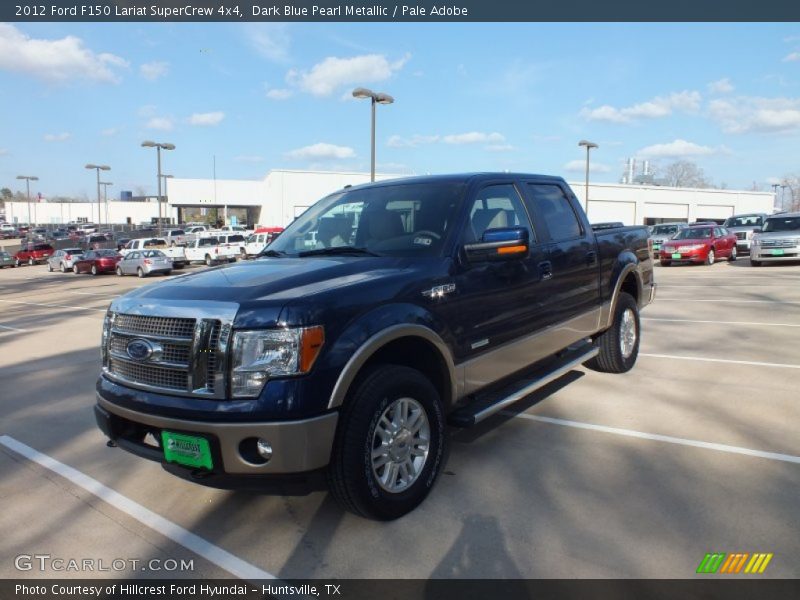 Dark Blue Pearl Metallic / Pale Adobe 2012 Ford F150 Lariat SuperCrew 4x4