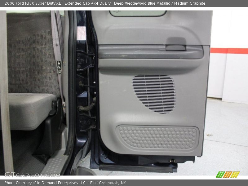 Deep Wedgewood Blue Metallic / Medium Graphite 2000 Ford F350 Super Duty XLT Extended Cab 4x4 Dually