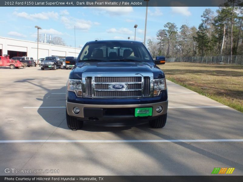 Dark Blue Pearl Metallic / Pale Adobe 2012 Ford F150 Lariat SuperCrew 4x4