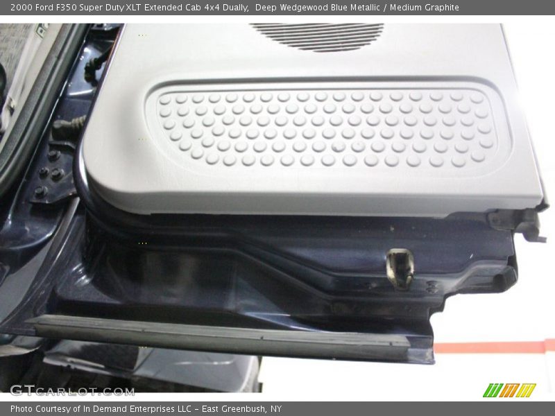 Deep Wedgewood Blue Metallic / Medium Graphite 2000 Ford F350 Super Duty XLT Extended Cab 4x4 Dually