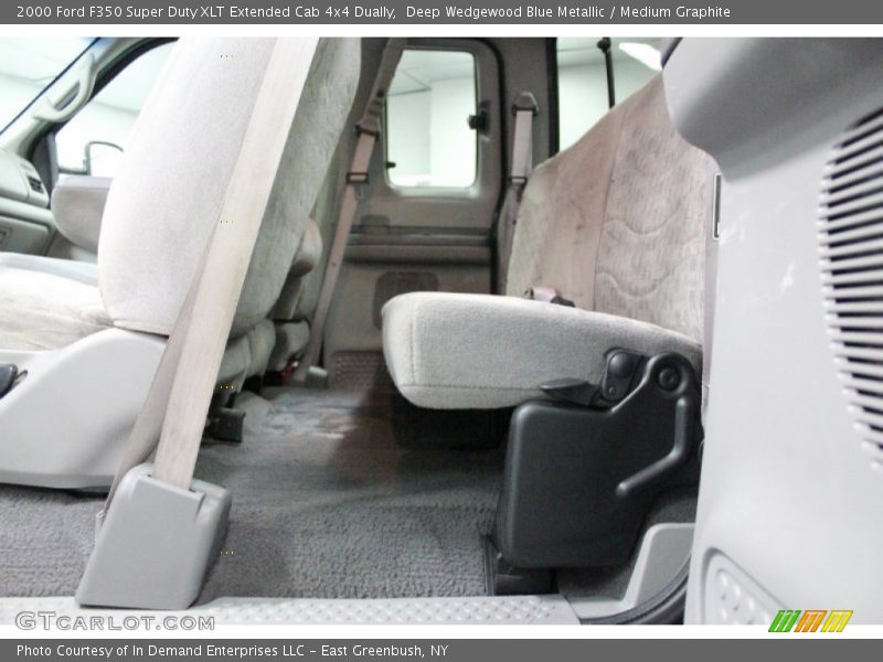 Deep Wedgewood Blue Metallic / Medium Graphite 2000 Ford F350 Super Duty XLT Extended Cab 4x4 Dually