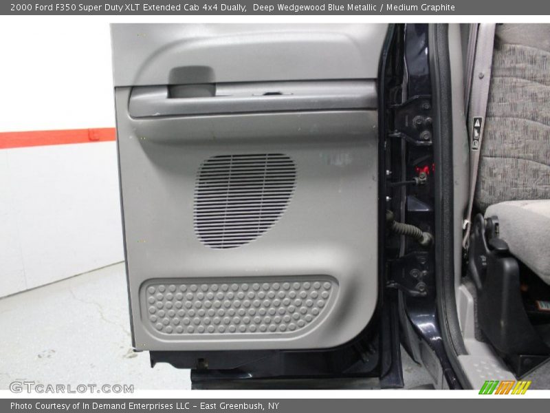 Deep Wedgewood Blue Metallic / Medium Graphite 2000 Ford F350 Super Duty XLT Extended Cab 4x4 Dually