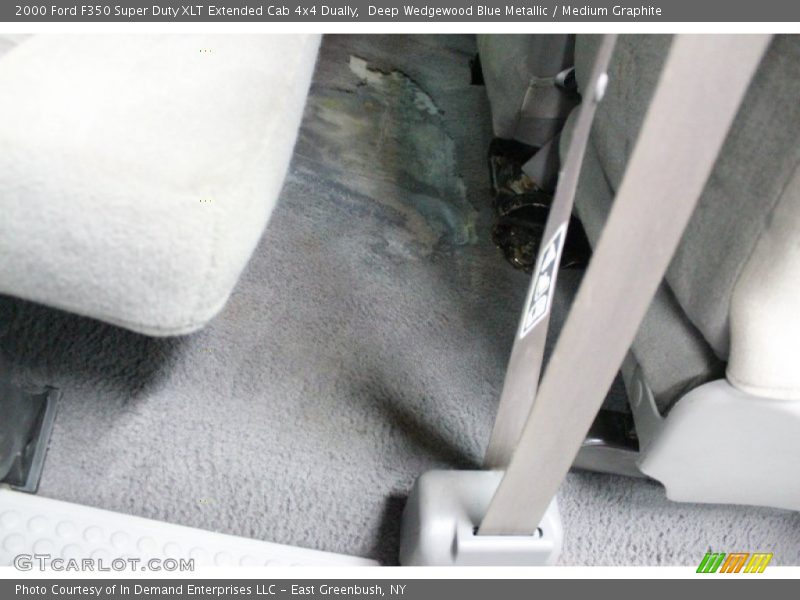 Deep Wedgewood Blue Metallic / Medium Graphite 2000 Ford F350 Super Duty XLT Extended Cab 4x4 Dually