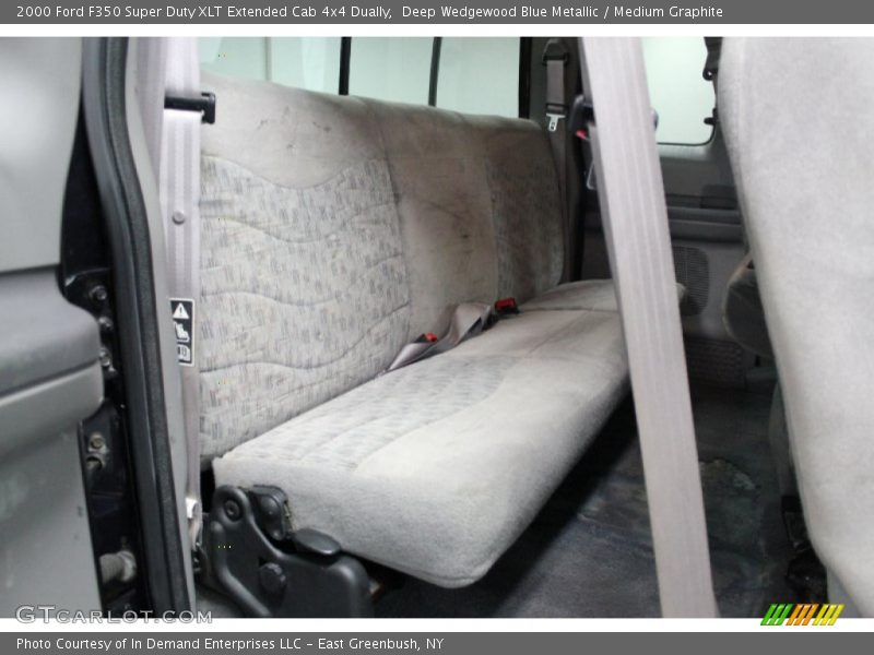 Deep Wedgewood Blue Metallic / Medium Graphite 2000 Ford F350 Super Duty XLT Extended Cab 4x4 Dually