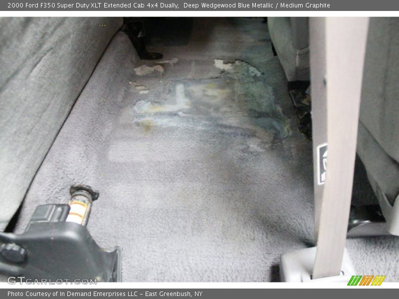 Deep Wedgewood Blue Metallic / Medium Graphite 2000 Ford F350 Super Duty XLT Extended Cab 4x4 Dually