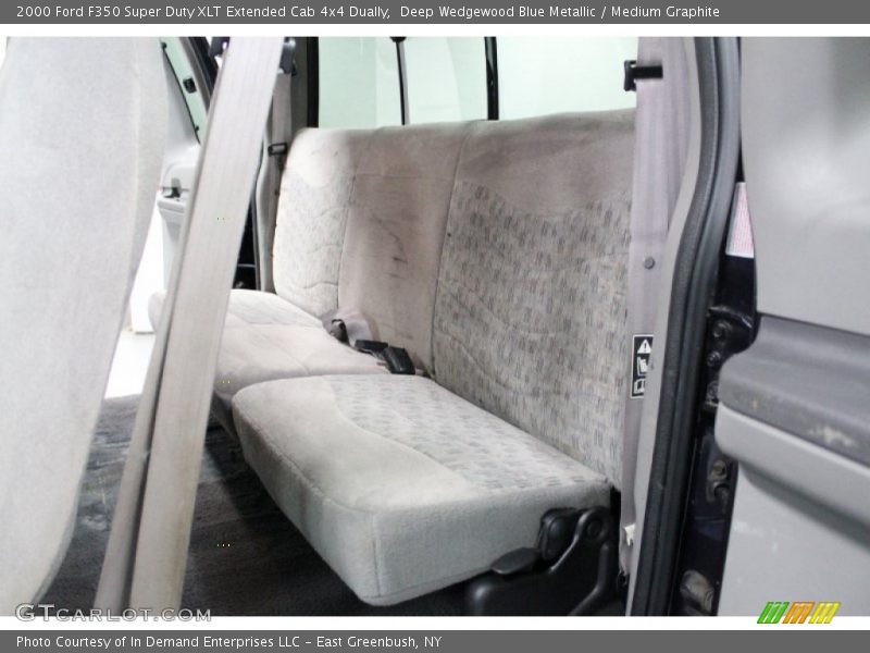 Deep Wedgewood Blue Metallic / Medium Graphite 2000 Ford F350 Super Duty XLT Extended Cab 4x4 Dually