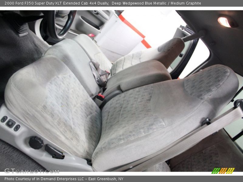Deep Wedgewood Blue Metallic / Medium Graphite 2000 Ford F350 Super Duty XLT Extended Cab 4x4 Dually