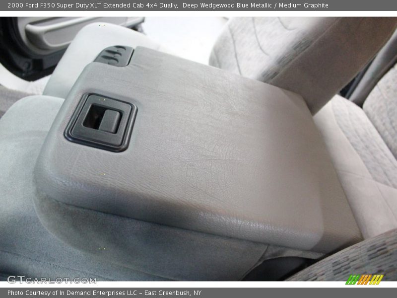 Deep Wedgewood Blue Metallic / Medium Graphite 2000 Ford F350 Super Duty XLT Extended Cab 4x4 Dually