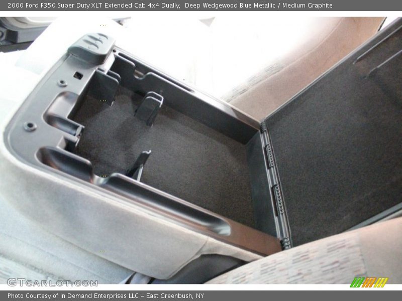 Deep Wedgewood Blue Metallic / Medium Graphite 2000 Ford F350 Super Duty XLT Extended Cab 4x4 Dually