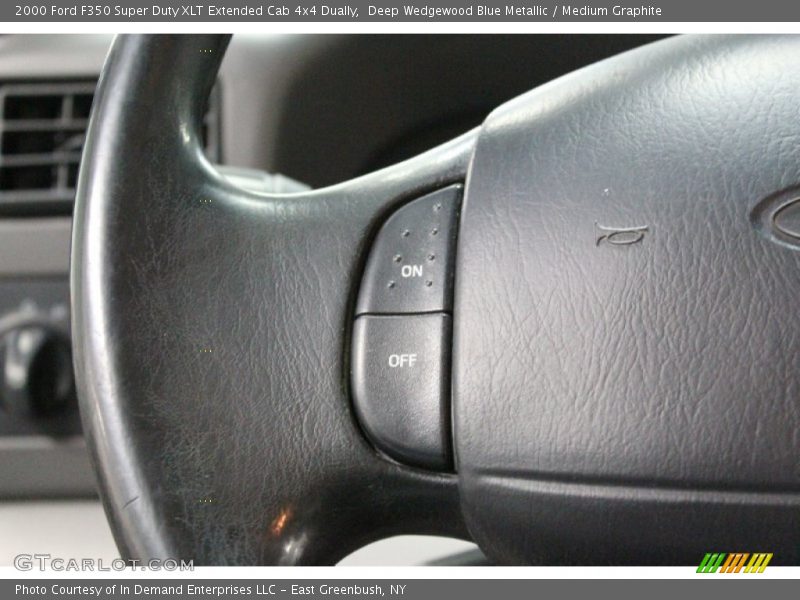 Deep Wedgewood Blue Metallic / Medium Graphite 2000 Ford F350 Super Duty XLT Extended Cab 4x4 Dually