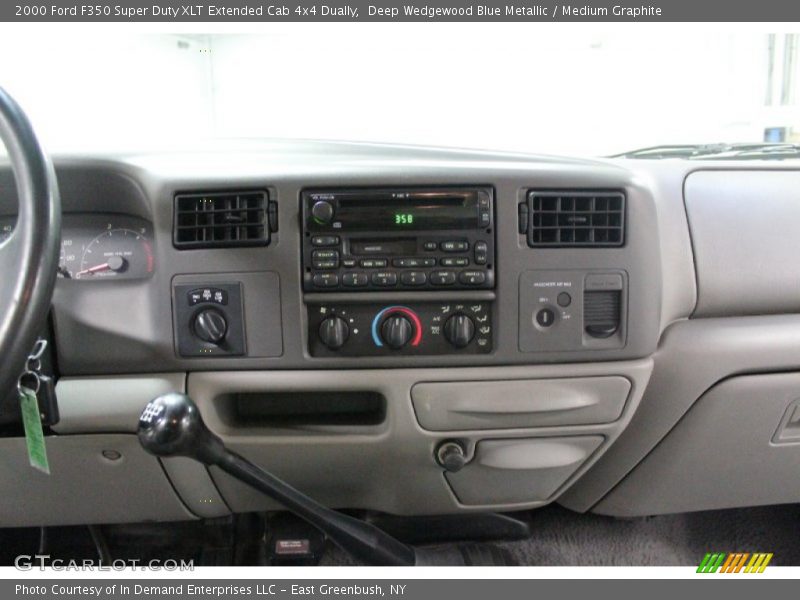 Deep Wedgewood Blue Metallic / Medium Graphite 2000 Ford F350 Super Duty XLT Extended Cab 4x4 Dually