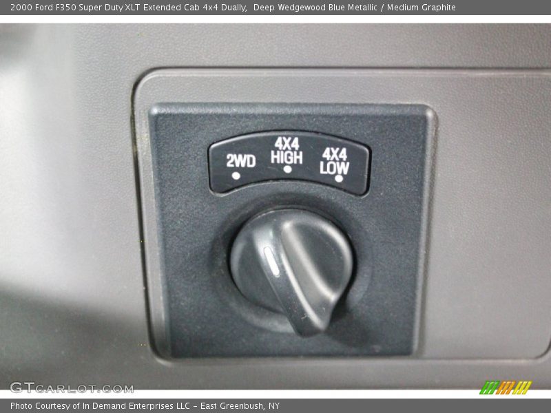 Deep Wedgewood Blue Metallic / Medium Graphite 2000 Ford F350 Super Duty XLT Extended Cab 4x4 Dually