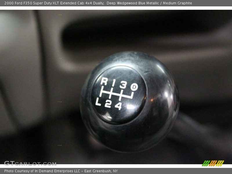 Deep Wedgewood Blue Metallic / Medium Graphite 2000 Ford F350 Super Duty XLT Extended Cab 4x4 Dually