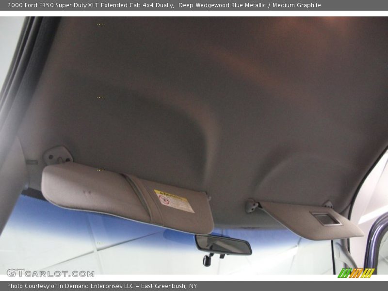 Deep Wedgewood Blue Metallic / Medium Graphite 2000 Ford F350 Super Duty XLT Extended Cab 4x4 Dually