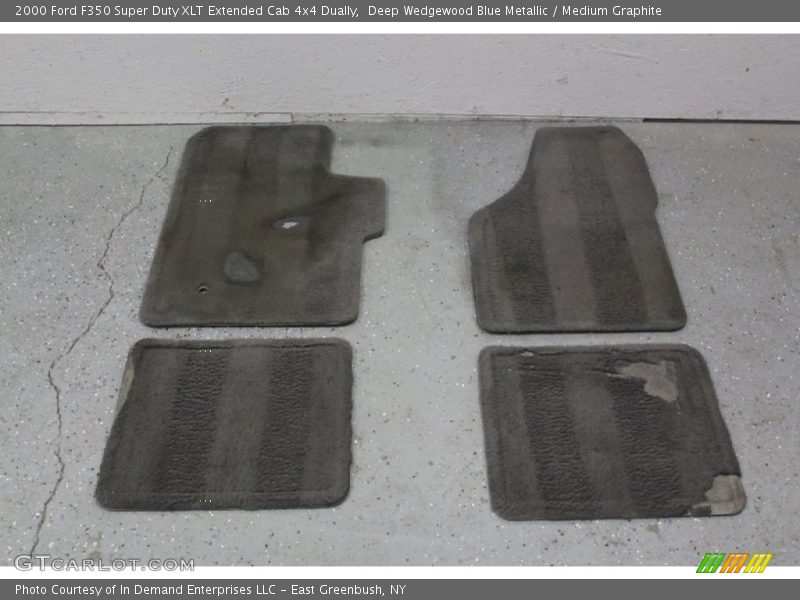 Deep Wedgewood Blue Metallic / Medium Graphite 2000 Ford F350 Super Duty XLT Extended Cab 4x4 Dually