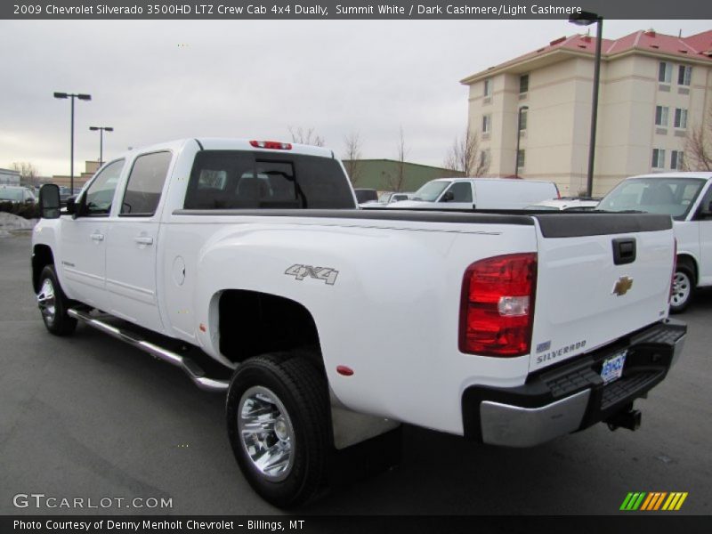 Summit White / Dark Cashmere/Light Cashmere 2009 Chevrolet Silverado 3500HD LTZ Crew Cab 4x4 Dually