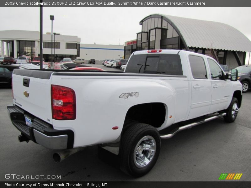 Summit White / Dark Cashmere/Light Cashmere 2009 Chevrolet Silverado 3500HD LTZ Crew Cab 4x4 Dually