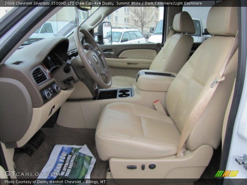 Summit White / Dark Cashmere/Light Cashmere 2009 Chevrolet Silverado 3500HD LTZ Crew Cab 4x4 Dually