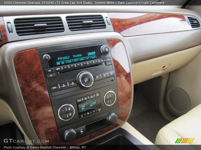 Summit White / Dark Cashmere/Light Cashmere 2009 Chevrolet Silverado 3500HD LTZ Crew Cab 4x4 Dually