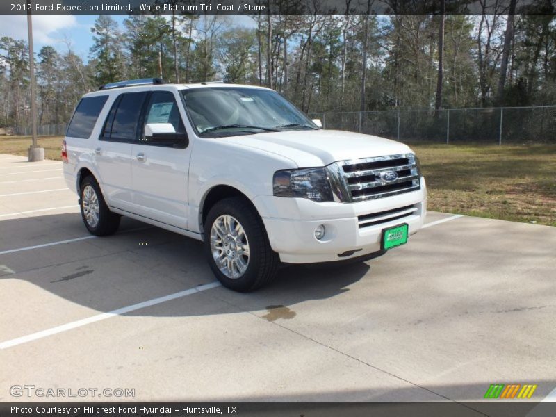 White Platinum Tri-Coat / Stone 2012 Ford Expedition Limited
