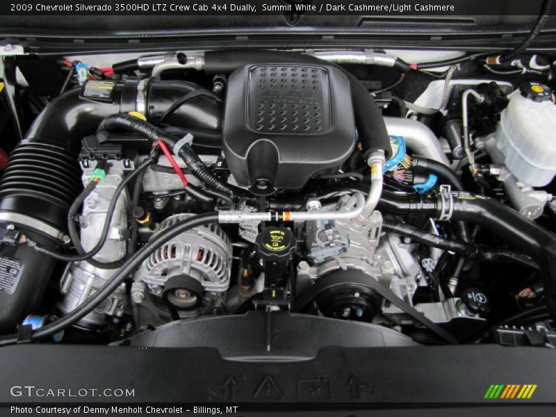 Summit White / Dark Cashmere/Light Cashmere 2009 Chevrolet Silverado 3500HD LTZ Crew Cab 4x4 Dually