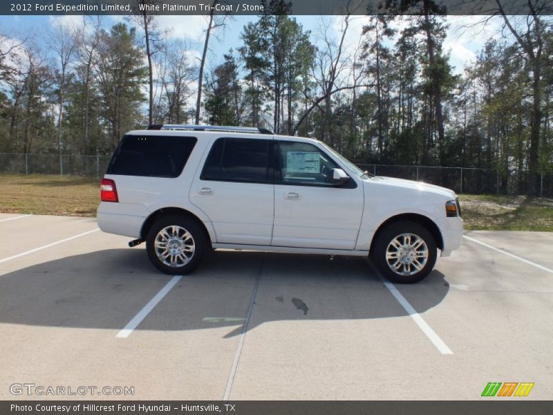 White Platinum Tri-Coat / Stone 2012 Ford Expedition Limited