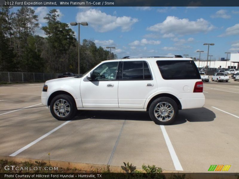 White Platinum Tri-Coat / Stone 2012 Ford Expedition Limited