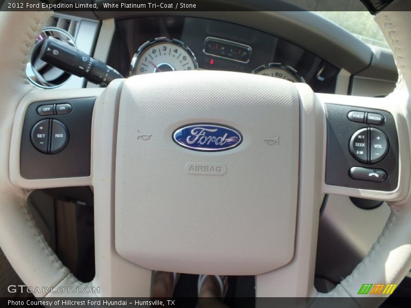 White Platinum Tri-Coat / Stone 2012 Ford Expedition Limited