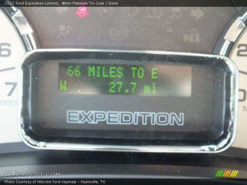 White Platinum Tri-Coat / Stone 2012 Ford Expedition Limited